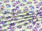 Preview: Patchworkstoff Clothworks aus der Serie Flowershop lila Blüten auf hellgrün Faltenwurf